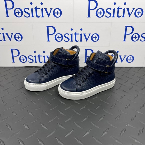 Buscemi 100MM Toddler Alce Oceano Leather Sneakers EU T26 US 9.5 - Picture 2 of 6